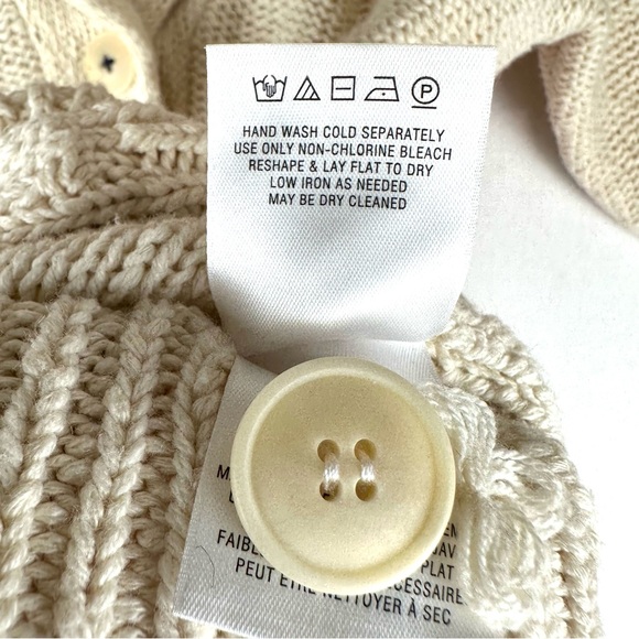 Anthropologie Lobster intarsia Cardigan Sweater Nautical Coastal Nantucket - Picture 9 of 12